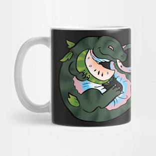 Trans Watermelon Komodo Dragon Mug